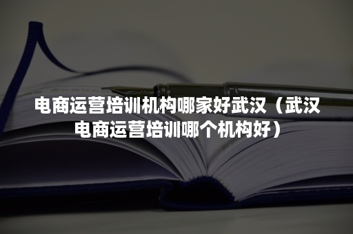 电商运营培训机构哪家好武汉（武汉电商运营培训哪个机构好）