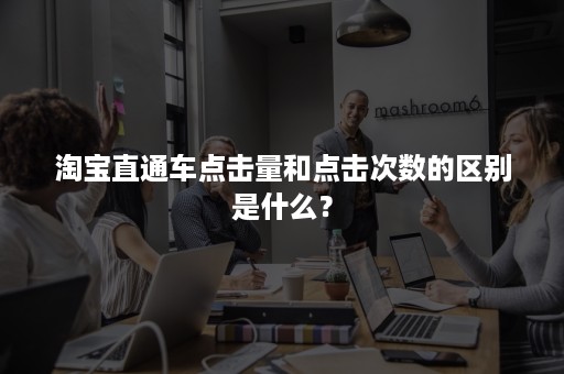 淘宝直通车点击量和点击次数的区别是什么？