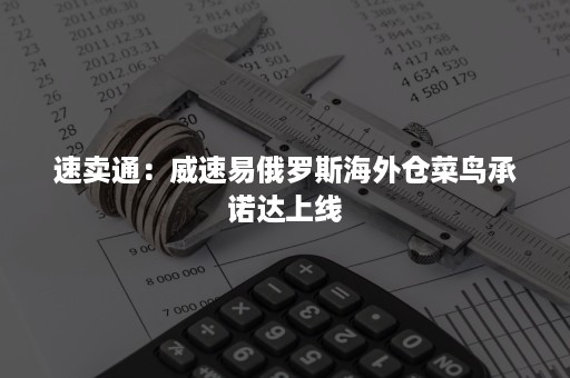 速卖通：威速易俄罗斯海外仓菜鸟承诺达上线