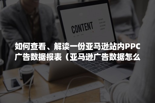 如何查看、解读一份亚马逊站内PPC广告数据报表（亚马逊广告数据怎么看）