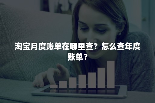 淘宝月度账单在哪里查？怎么查年度账单？