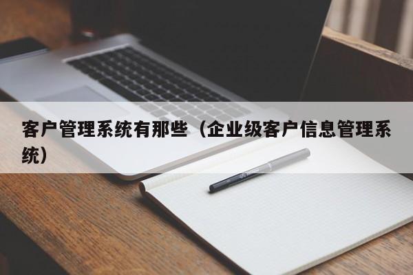 客户管理系统有那些（企业级客户信息管理系统）